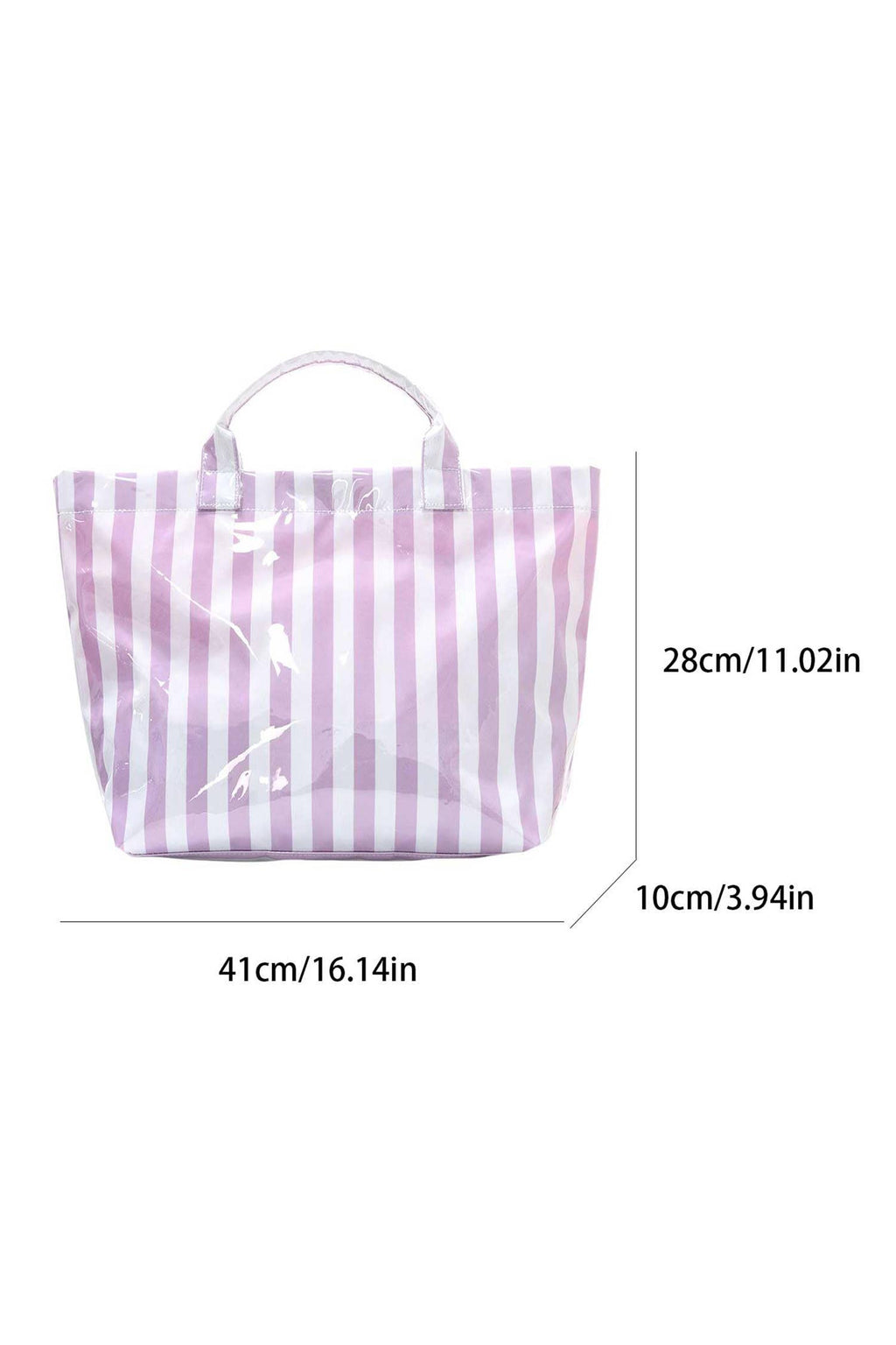 LDC Glossy Striped Large Tote Bag