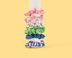 Scrunchie Hair Tie Set - 3 Piece Set - Assorted Styles