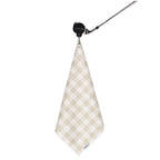 Gingham Neutral Magnetic Golf Towel