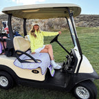 Lilac Leopard Reversible Golf Cart Seat Cover