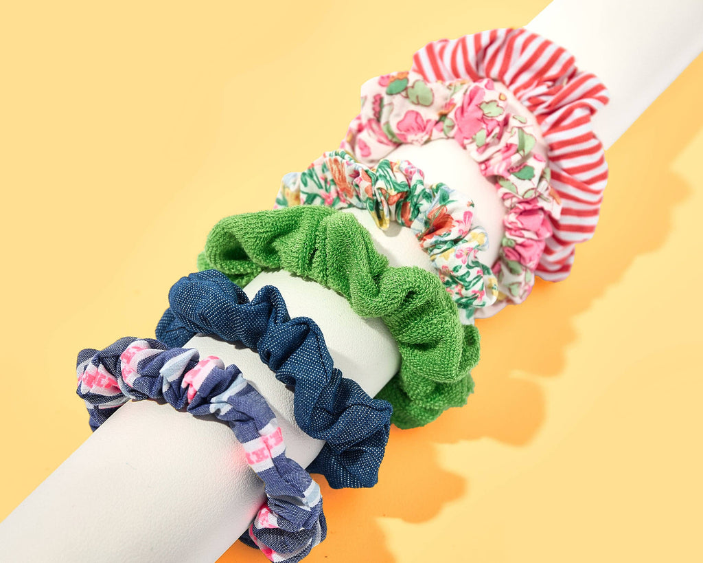 Scrunchie Hair Tie Set - 3 Piece Set - Assorted Styles