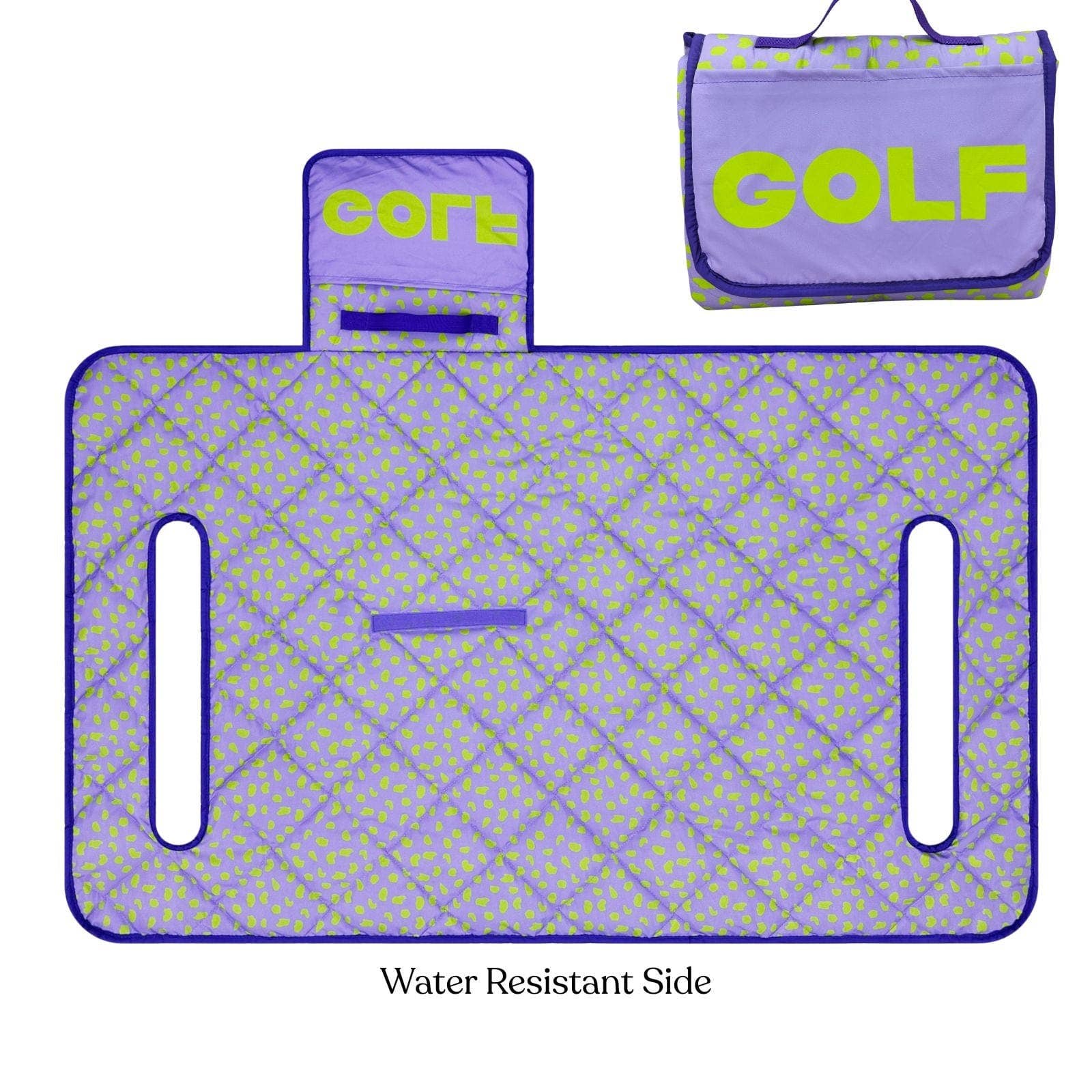 Lilac Leopard Reversible Golf Cart Seat Cover