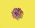 Scalloped Beverage Coaster - Happy Confetti