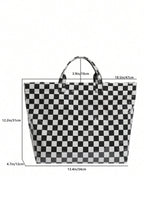 LDC Eyelet Flower Pattern PVC Glossy Waterproof Tote Bag