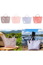 LDC Glossy Striped Large Tote Bag