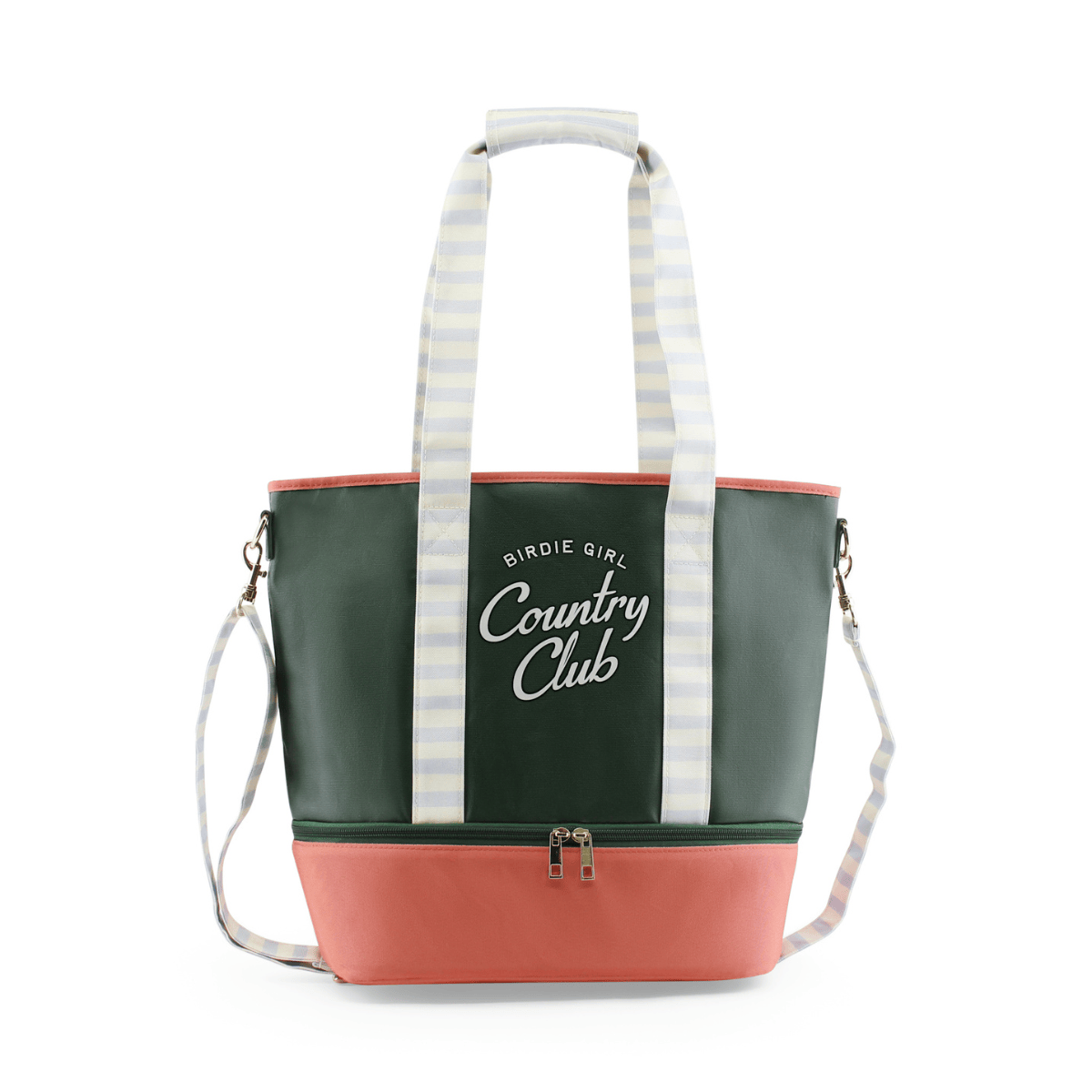 Country Club Stripe Women's Golf Cart Tote Bag