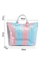 LDC Glossy Striped Large Tote Bag