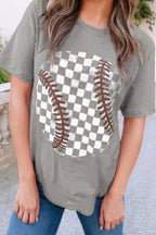LDC Checkered Baseball Graphic Tee
