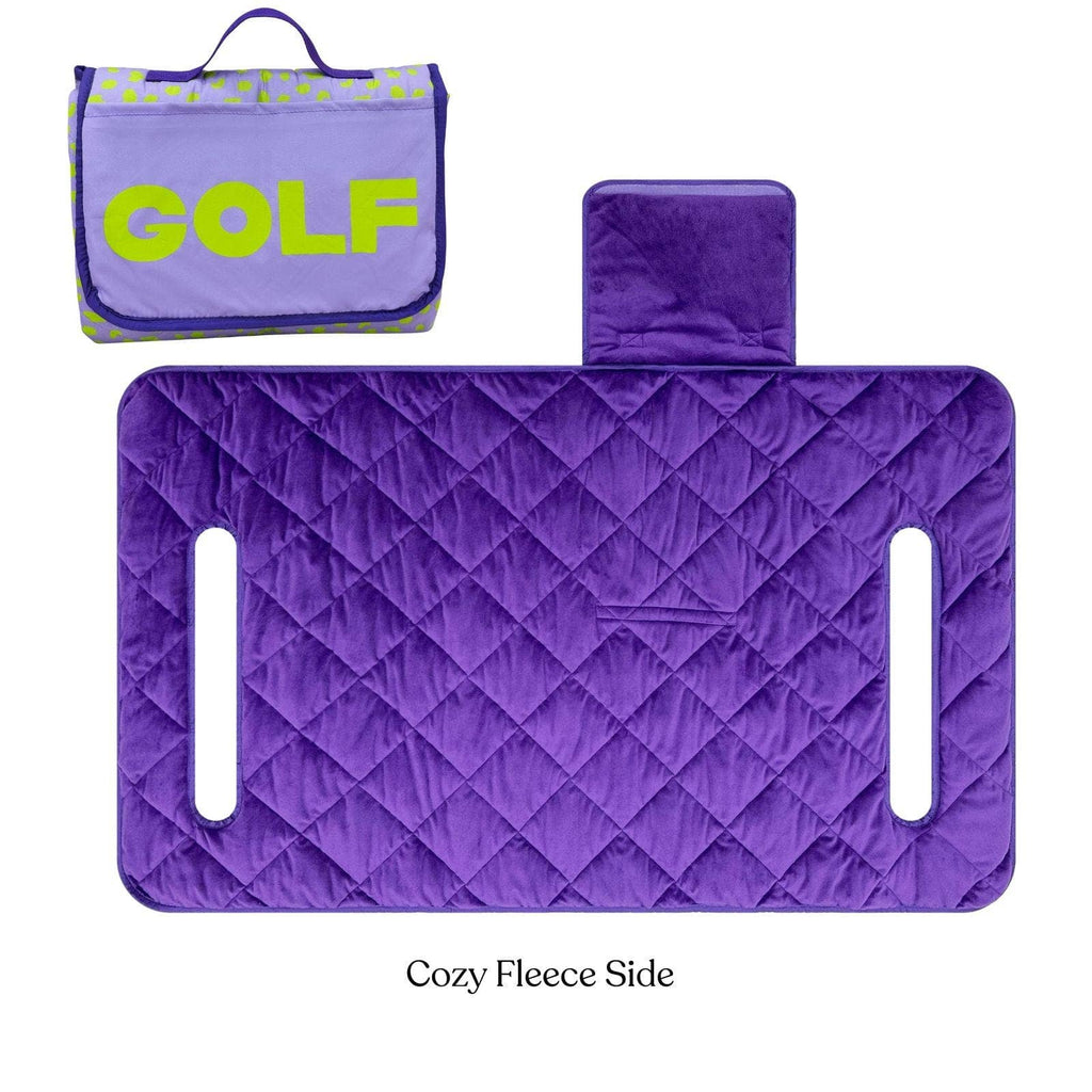Lilac Leopard Reversible Golf Cart Seat Cover