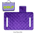 Lilac Leopard Reversible Golf Cart Seat Cover
