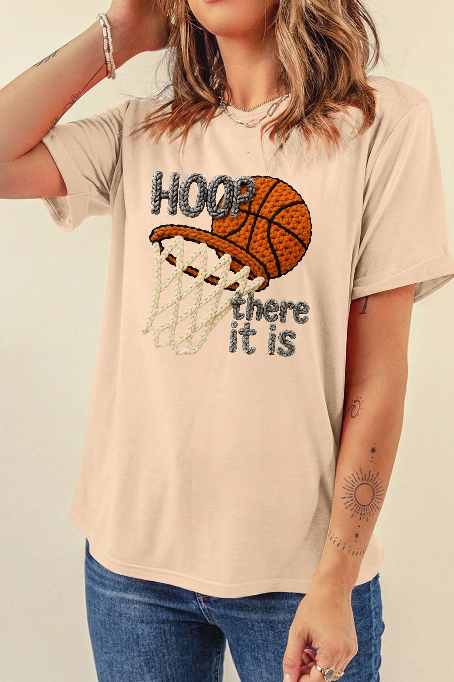 Hoop There It Is Basketball Printed Tee (S-3XL)