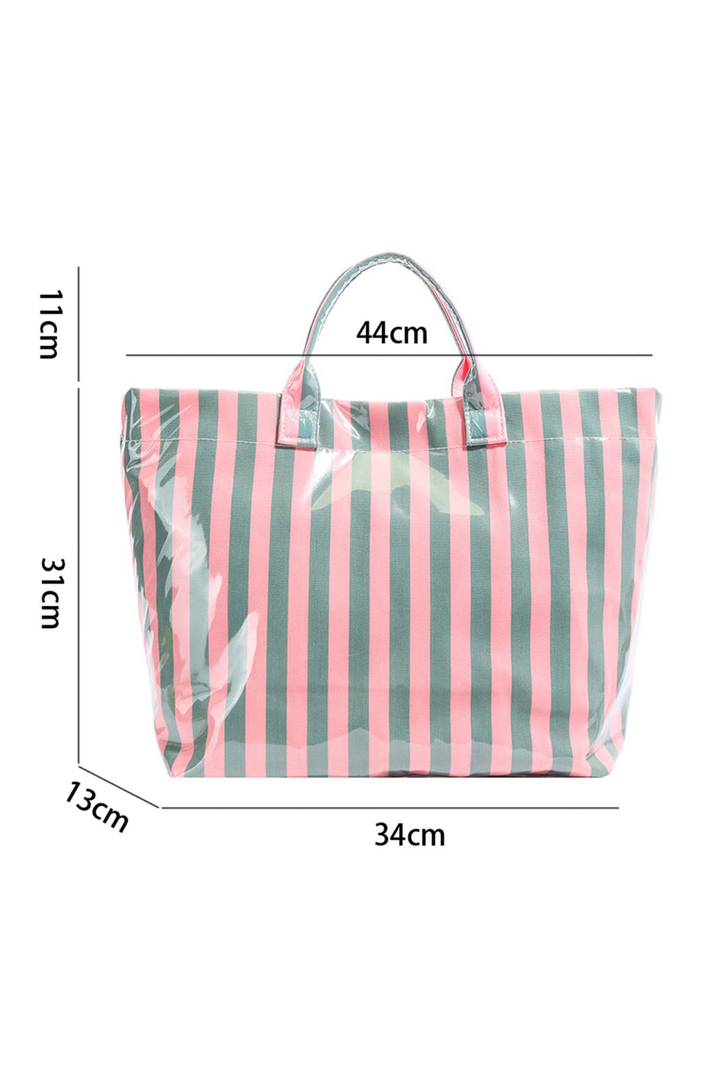 LDC Glossy Striped Large Tote Bag