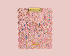 Scalloped Clipboard - Large - Happy Confetti