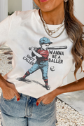 LDC SHOT CALLER WANNA BE A BALLER Casual Graphic Tee