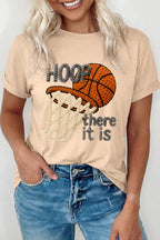 Hoop There It Is Basketball Printed Tee (S-3XL)