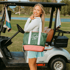 Country Club Stripe Women's Golf Cart Tote Bag