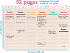 Week-To-Week Mega Desk Notepad - Daisies