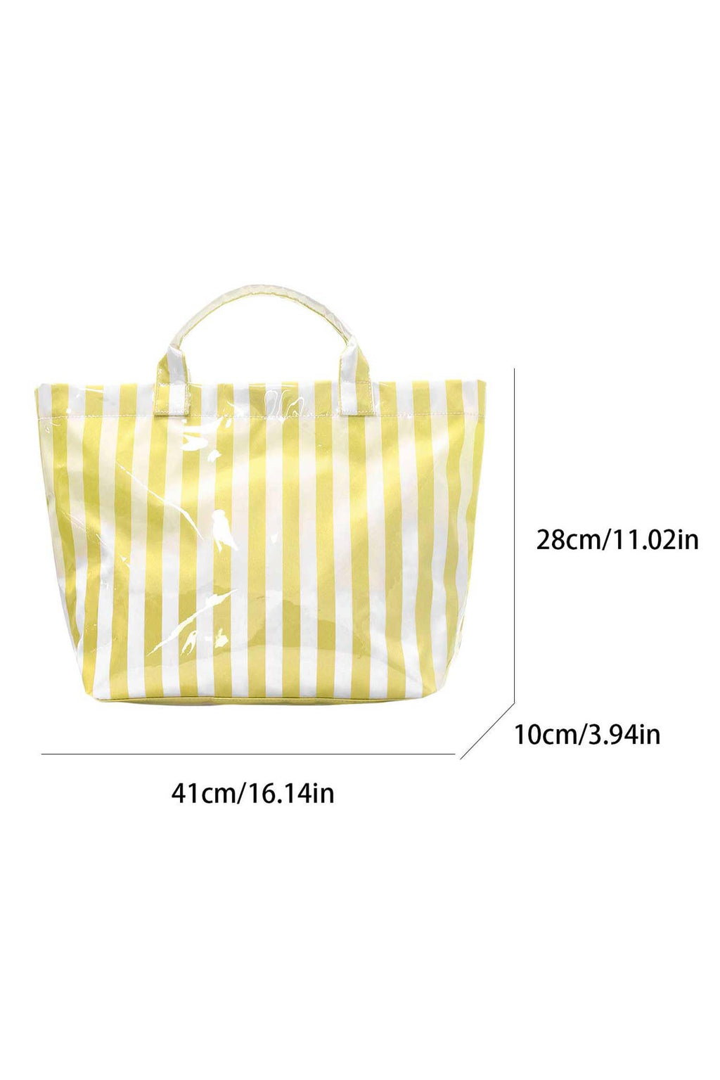 LDC Glossy Striped Large Tote Bag