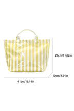 LDC Glossy Striped Large Tote Bag