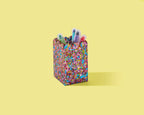 Scalloped Pen / Pencil Holder - Happy Confetti