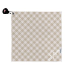 Gingham Neutral Magnetic Golf Towel