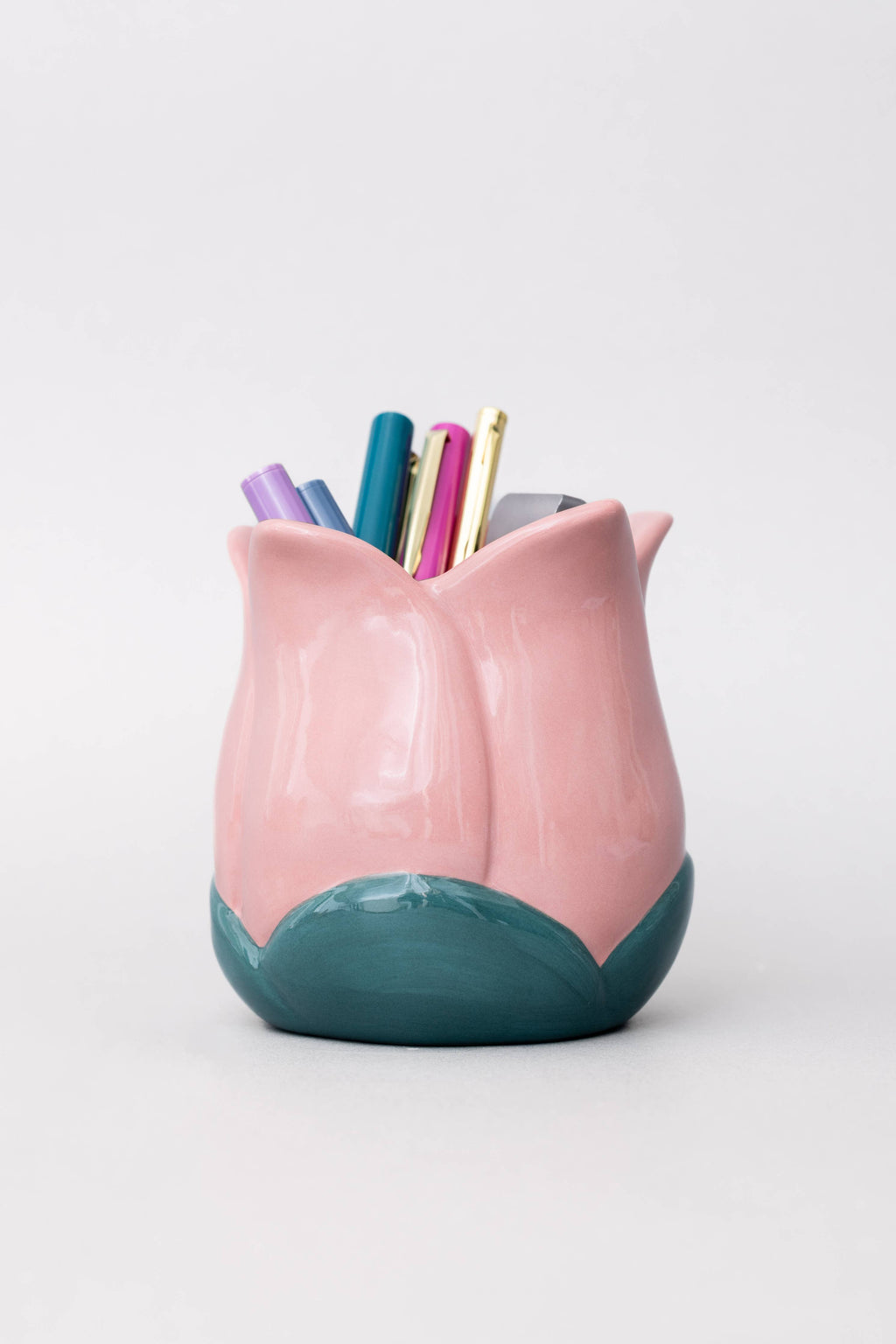 Ceramic Pencil Cup, Tulip (Pink)