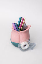 Ceramic Pencil Cup, Tulip (Pink)