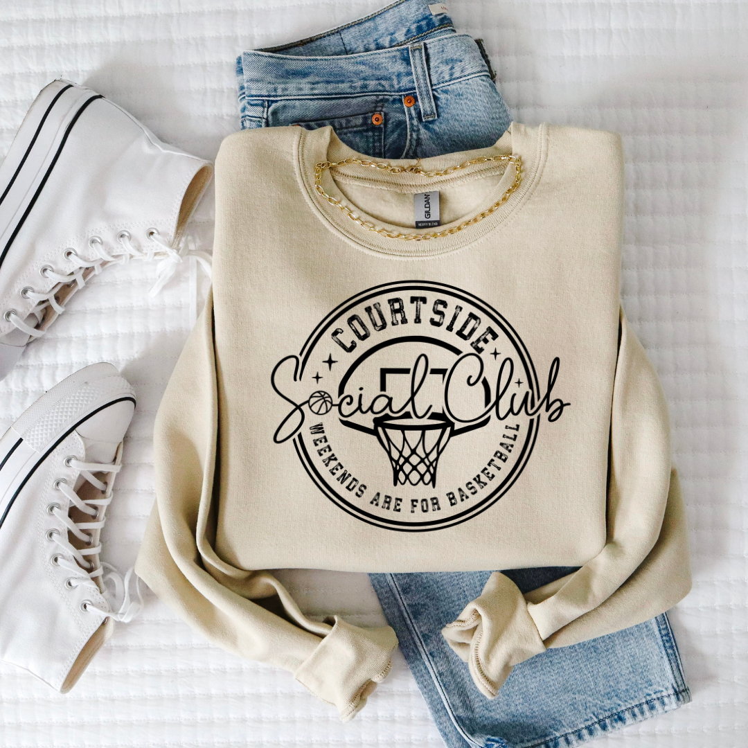 Courtside Social Club Weekends are for Basketball Tee