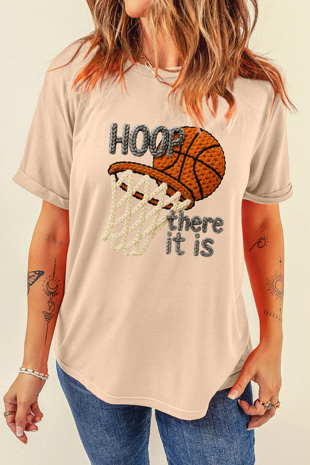 Hoop There It Is Basketball Printed Tee (S-3XL)