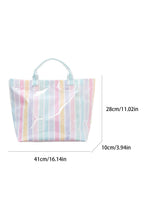 LDC Glossy Striped Large Tote Bag